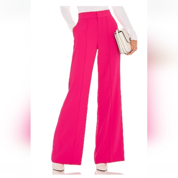 Alice + Olivia Pants - ALICE + OLIVIA Dylan Wide Leg Pant in Wild Pink Size 4